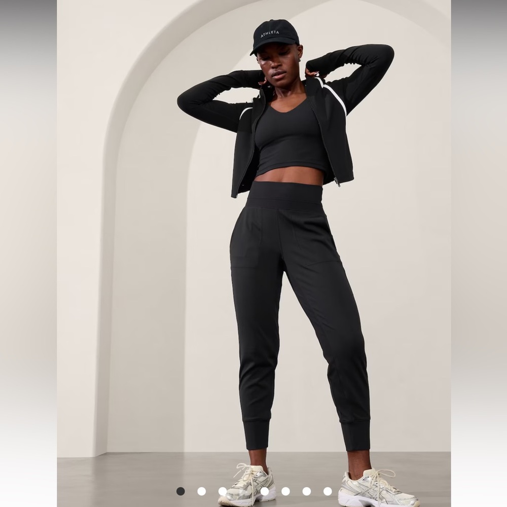 Athleta Black Track Joggers